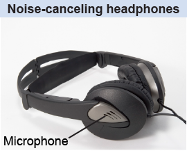 Noise canceling headphones